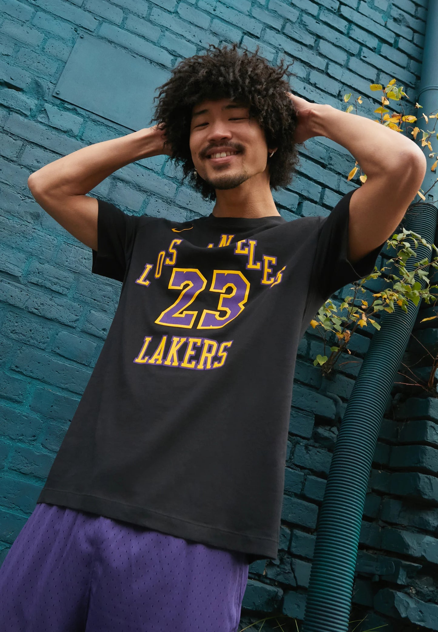 T-shirt Jordan NBA LOS ANGELES LAKERS LEBRON JAMES CITY EDITION TEE - Club wear