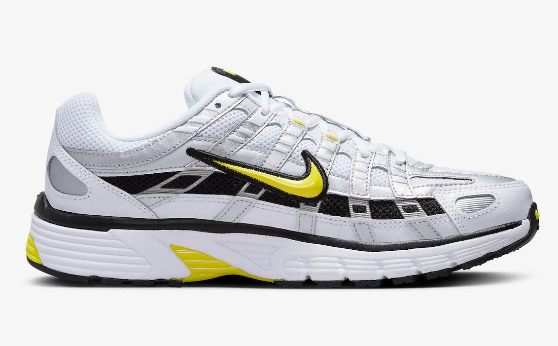 Nike P-6000 Metallic Platinum Opti Yellow Courir Outlet