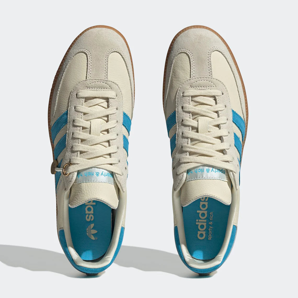 Adidas Samba OG Sporty & Rich Cream Blue Courir Outlet