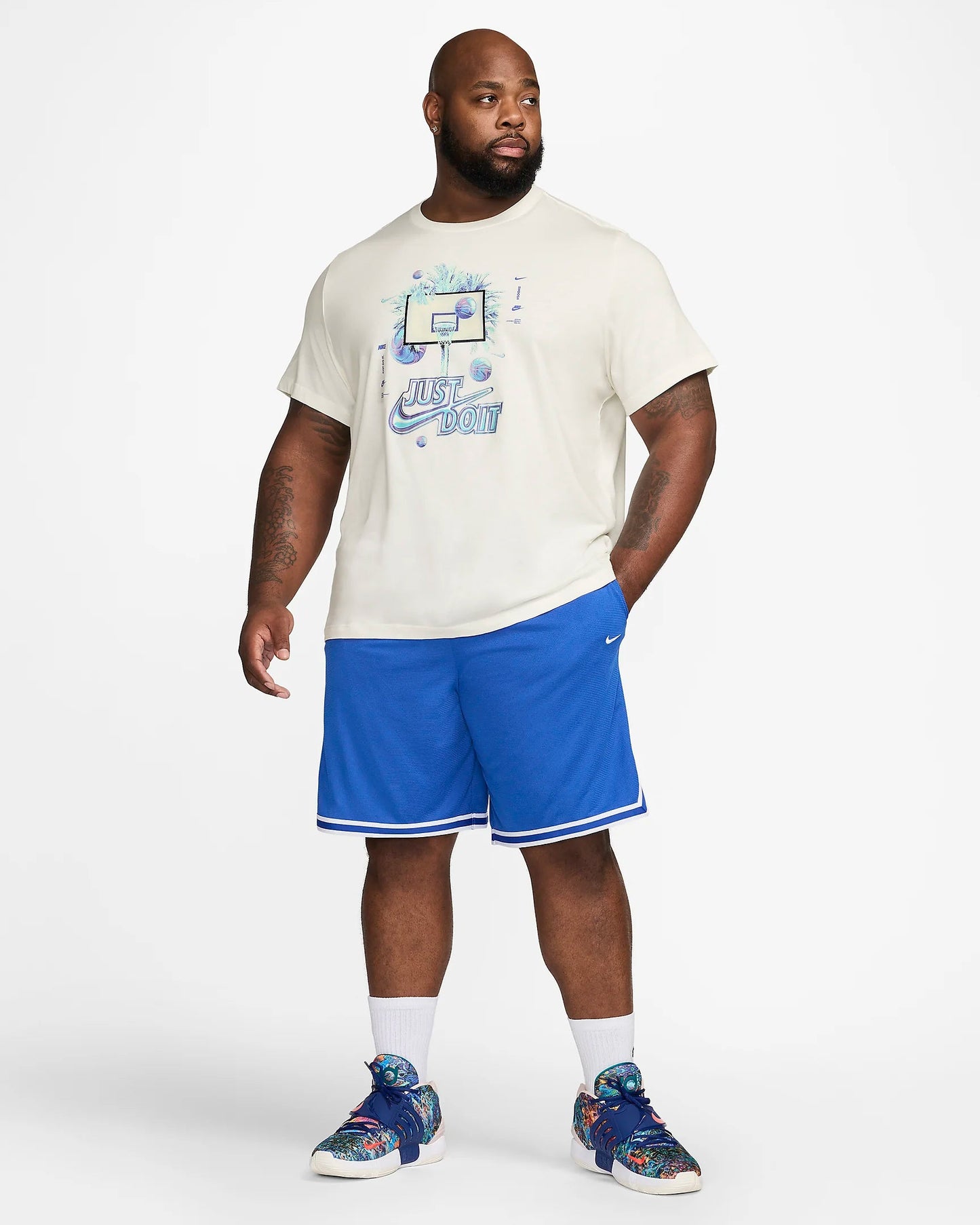 Nike T-shirt de basket-ball pour hommes Courir outlet