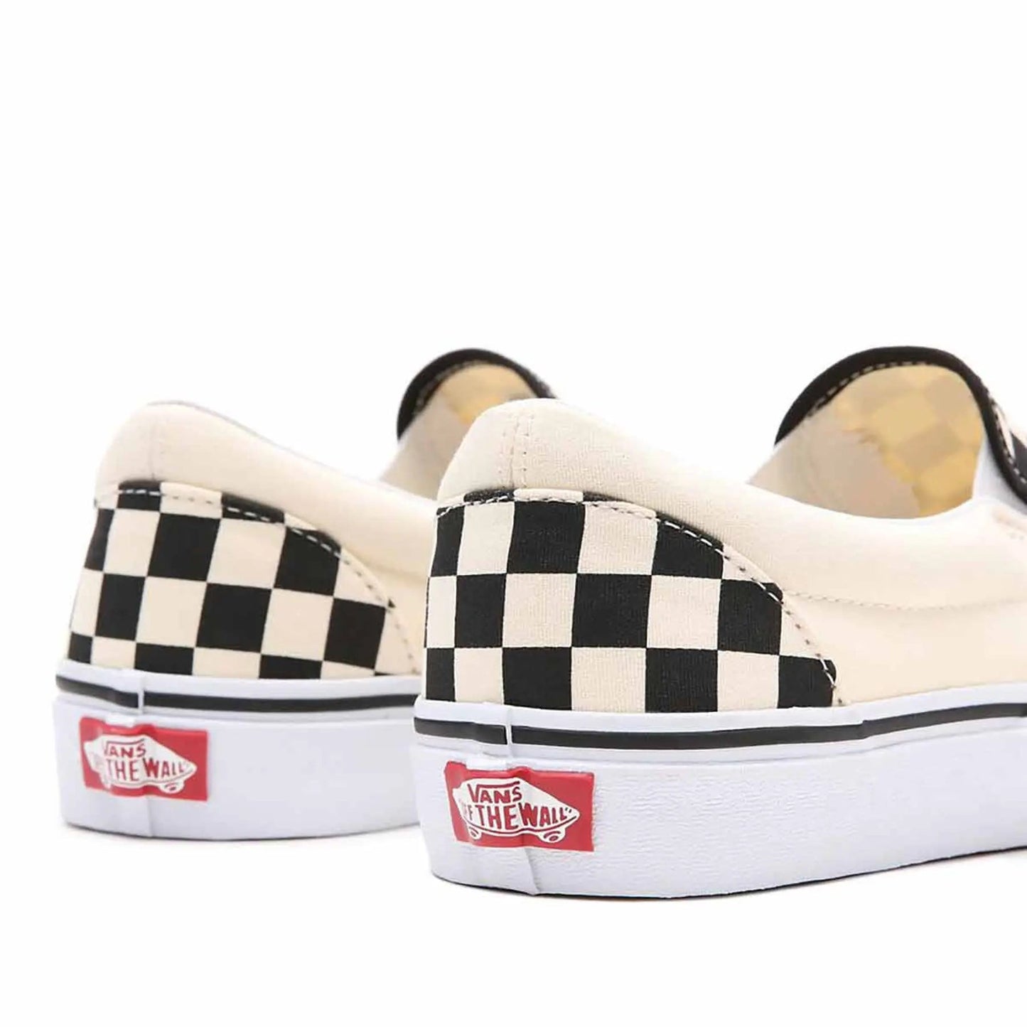 Chaussures Vans Classic Slip-On beige noir Courir outlet