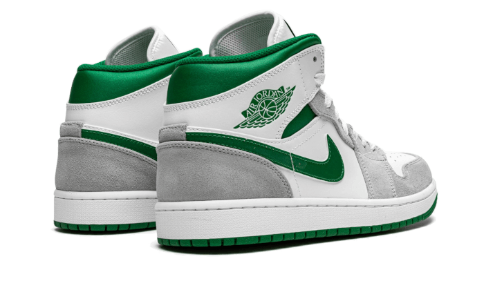 Air Jordan 1 Mid Grey Green Courir Outlet