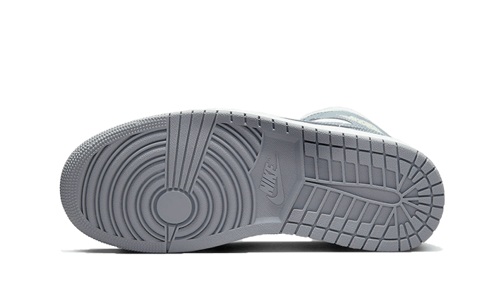 Air Jordan 1 Mid Grey Sail Kicks fashion