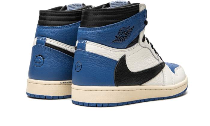 Air Jordan 1 Retro High OG SP Travis Scott Fragment Military Blue Kicks fashion