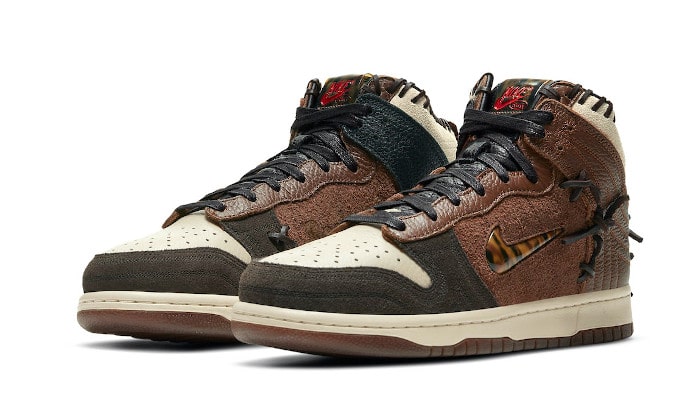 Nike Dunk High Bodega Legend Fauna Brown Kicks fashion