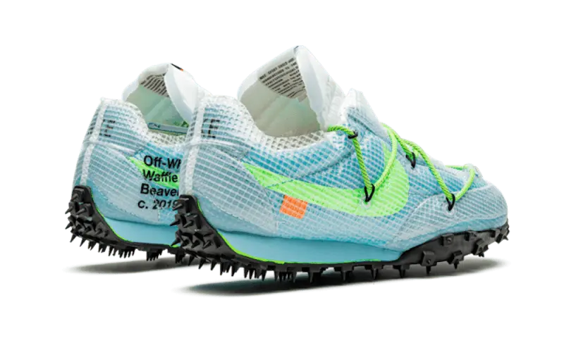Nike Waffle Racer Off-White Vivid Sky - KicksFashion