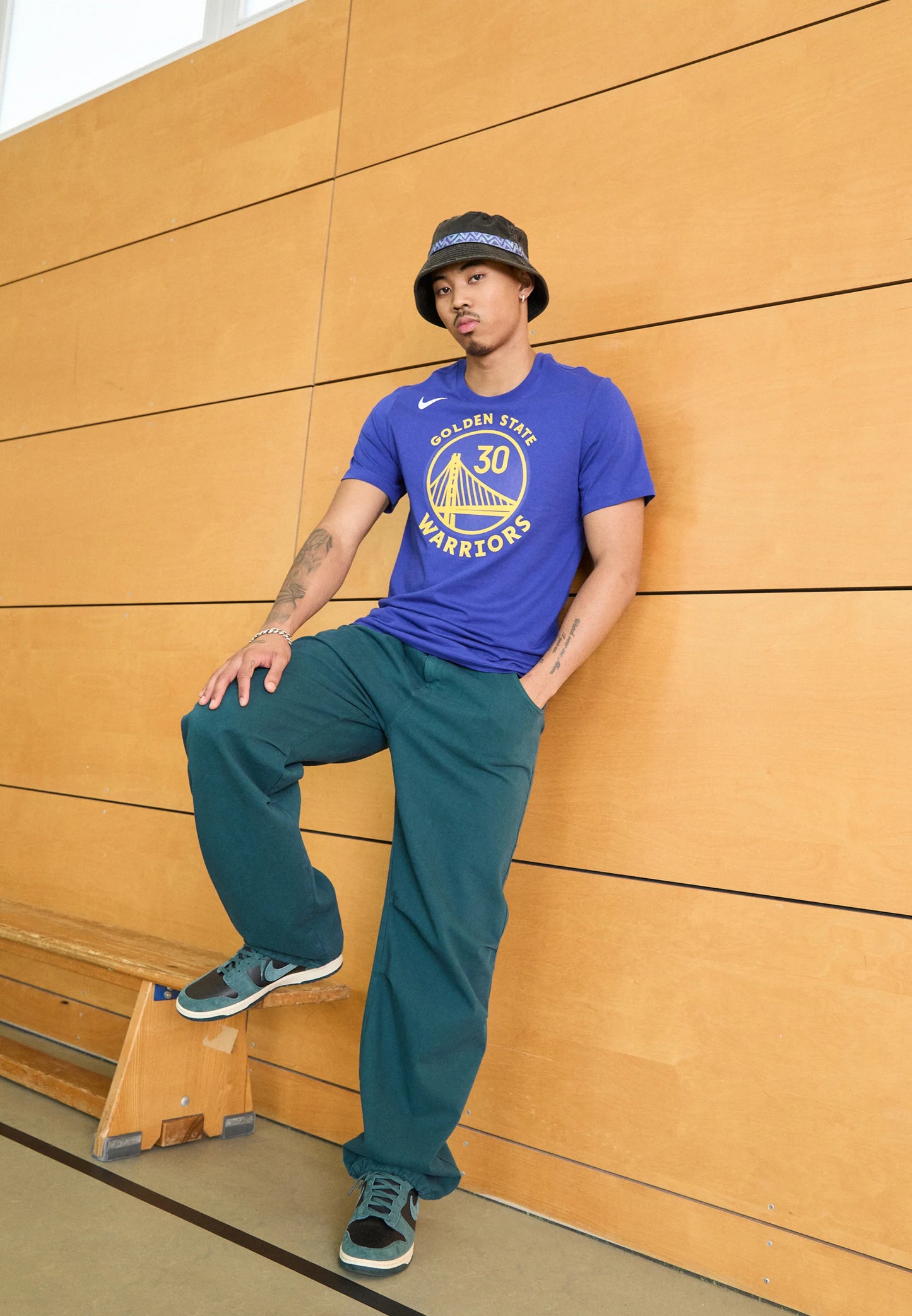 TEE - T-shirt imprimé NBA GOLDEN STATE WARRIORS STEPH CURRY