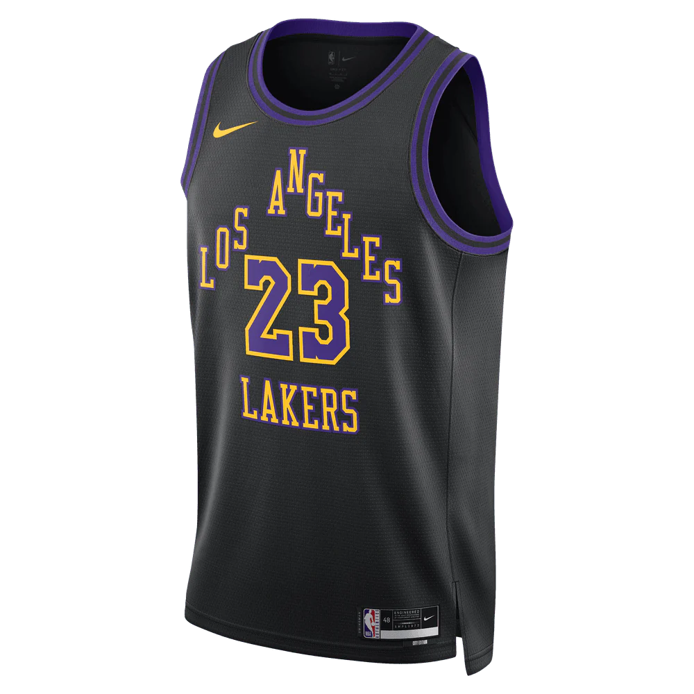 Maillot NBA Lebron James Los Angeles Lakers Nike City Edition