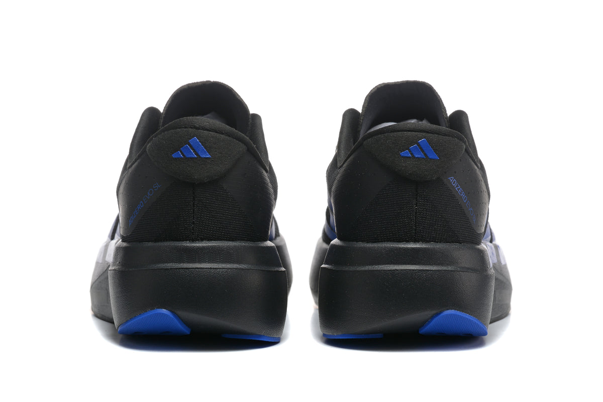 Adidas Adizero EVO SL Noir / Bleu électrique – vue 3