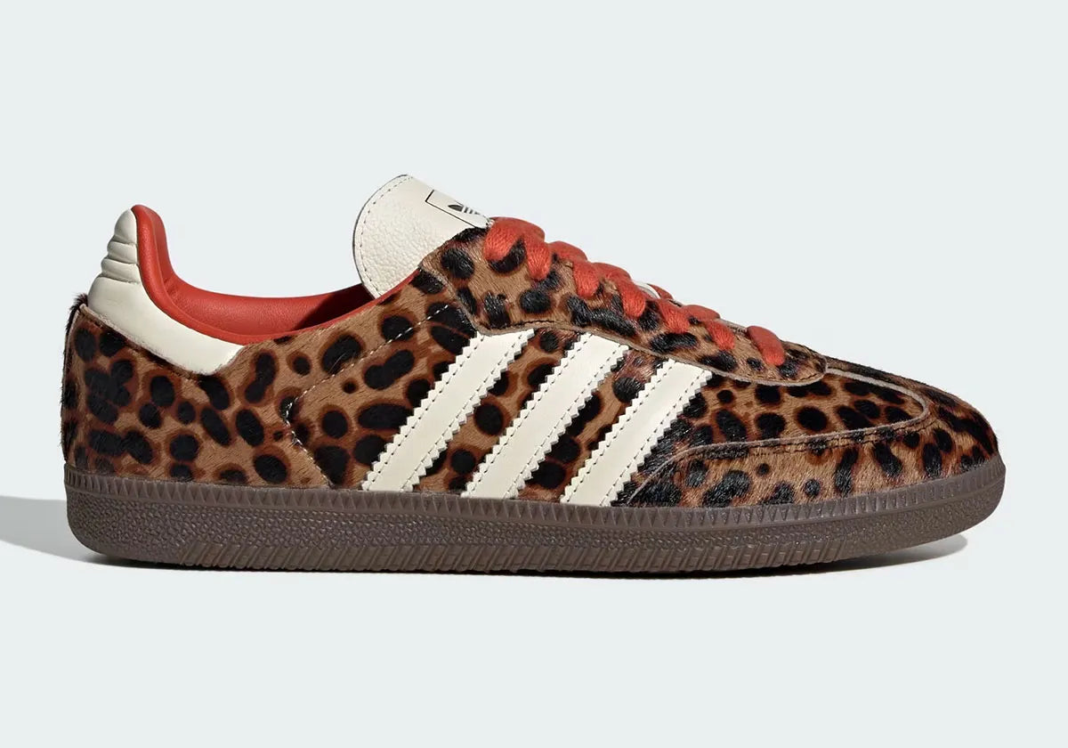 Adidas Samba OG Preloved Red Leopard Courir Outlet