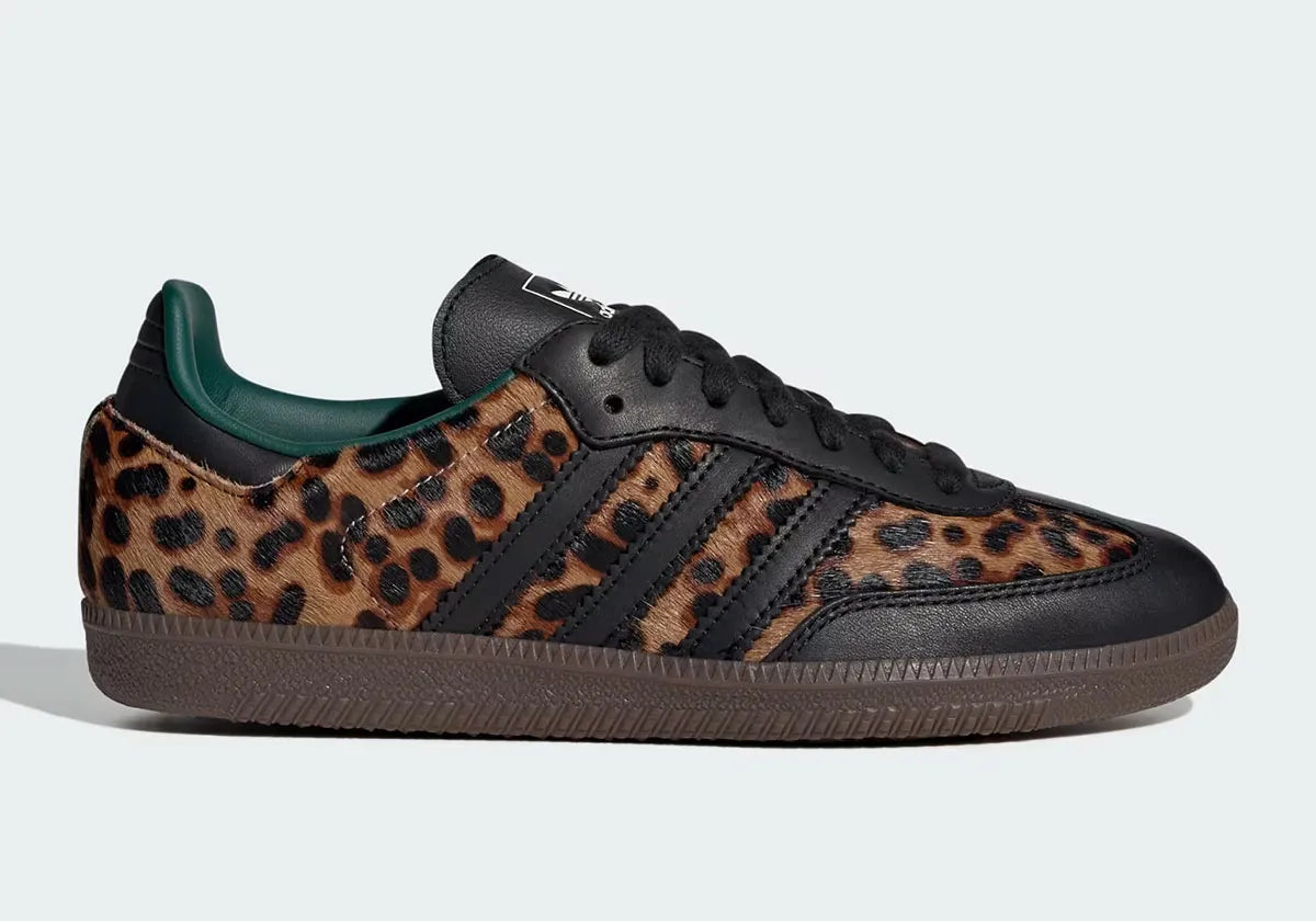 Adidas Samba Green Leopard Kicks fashion