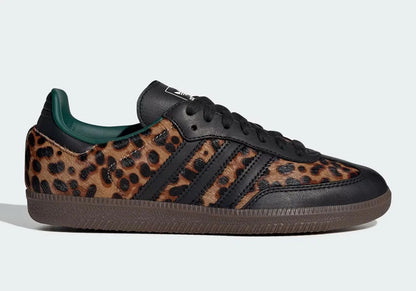 Adidas Samba Green Leopard Kicks fashion