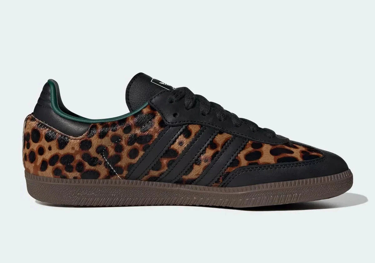 Adidas Samba Green Leopard Kicks fashion