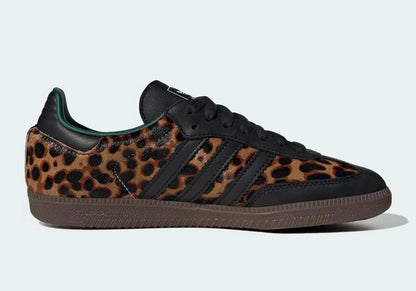 Adidas Samba Green Leopard Kicks fashion