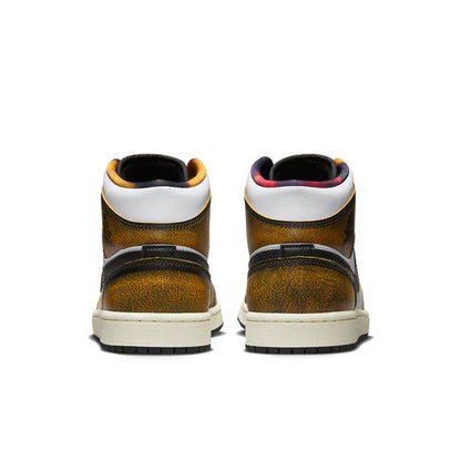 Air Jordan 1 Mid SE Orange Wear-Away