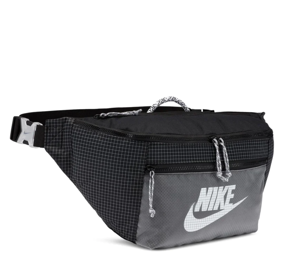 Nike - Tech - Sac banane en tissu ripstop - Noir et gris
