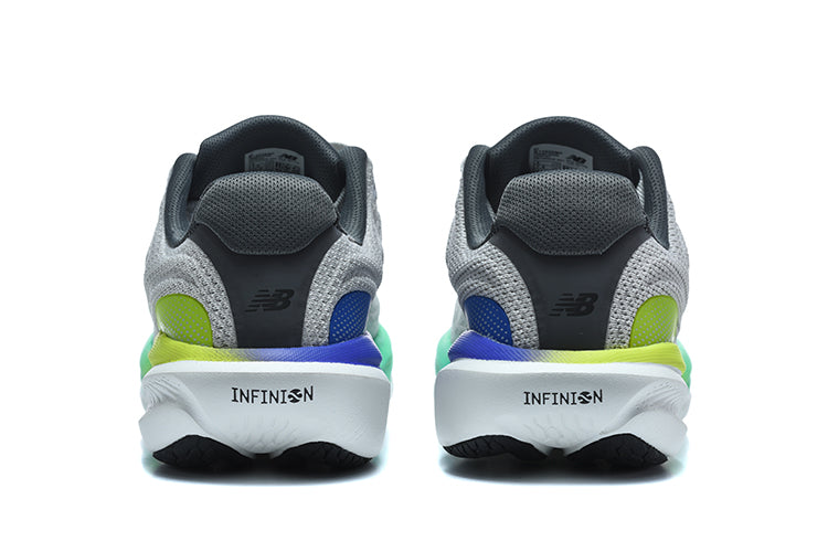 New Balance 1080v15 Gris / Blanc / Vert – vue 2