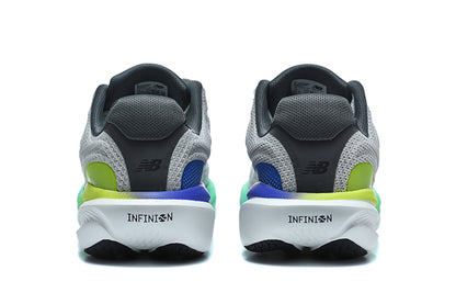 New Balance 1080v15 Gris / Blanc / Vert – vue 2