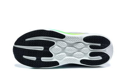 New Balance 1080v15 Gris / Blanc / Vert – vue 3