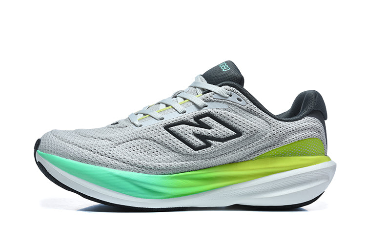 New Balance 1080v15 Gris / Blanc / Vert – vue 6