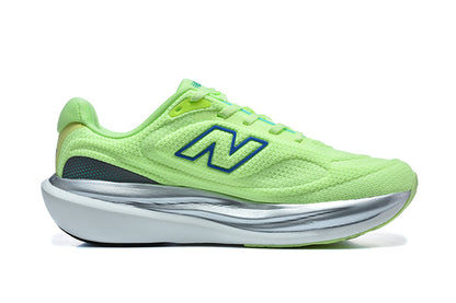 New Balance 1080v15 Vert fluo / Bleu / Argent – vue 4