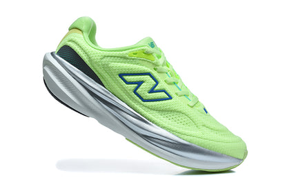 New Balance 1080v15 Vert fluo / Bleu / Argent – vue 5
