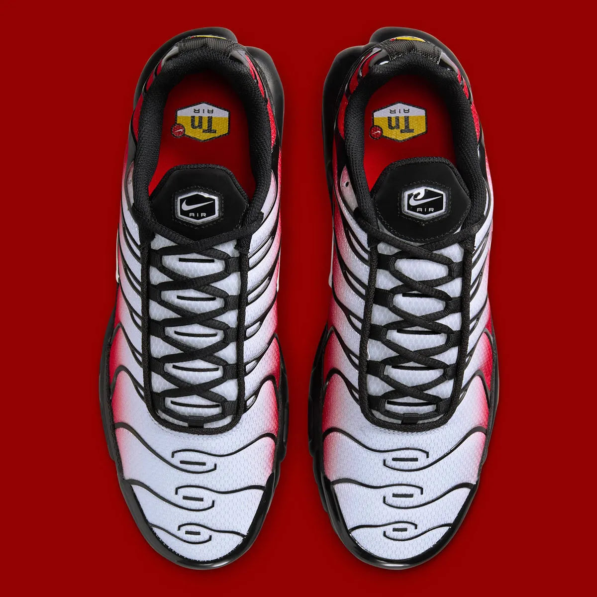Nike Air Max Plus Pure Platinum University Red Black White Kicks fashion