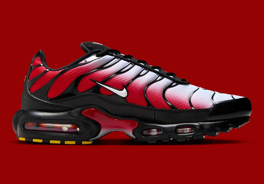 Nike Air Max Plus Pure Platinum University Red Black White Kicks fashion