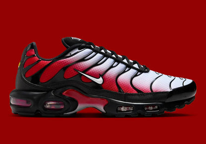 Nike Air Max Plus Pure Platinum University Red Black White Kicks fashion