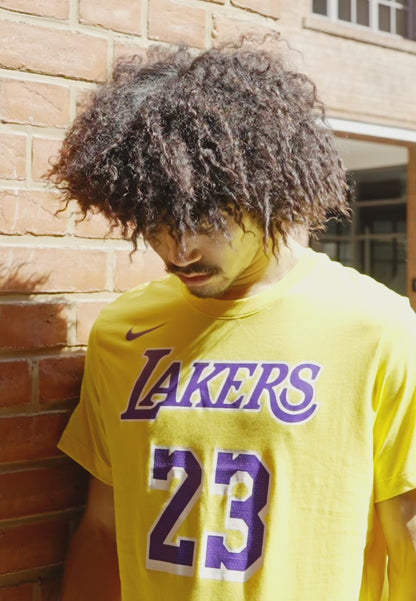 T-shirt Jordan NBA LOS ANGELES LAKERS LEBRON JAMES CITY EDITION TEE - Club wear