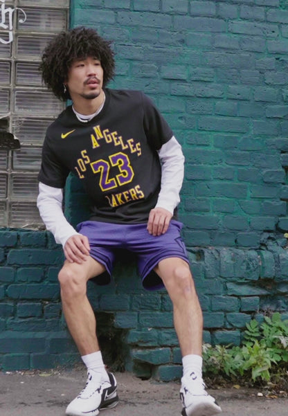 T-shirt Jordan NBA LOS ANGELES LAKERS LEBRON JAMES CITY EDITION TEE - Club wear