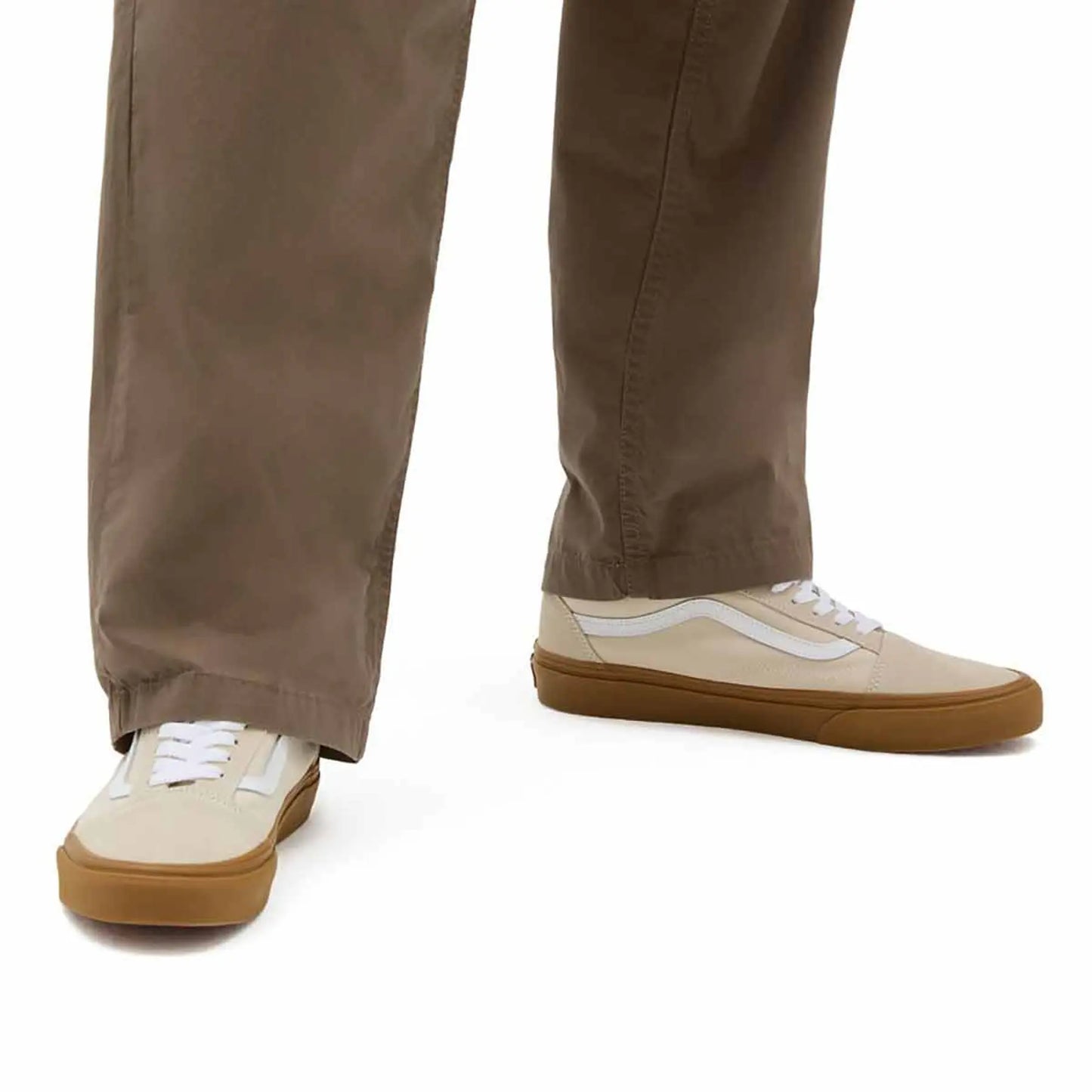 Vans Old Skool beige clair blanc