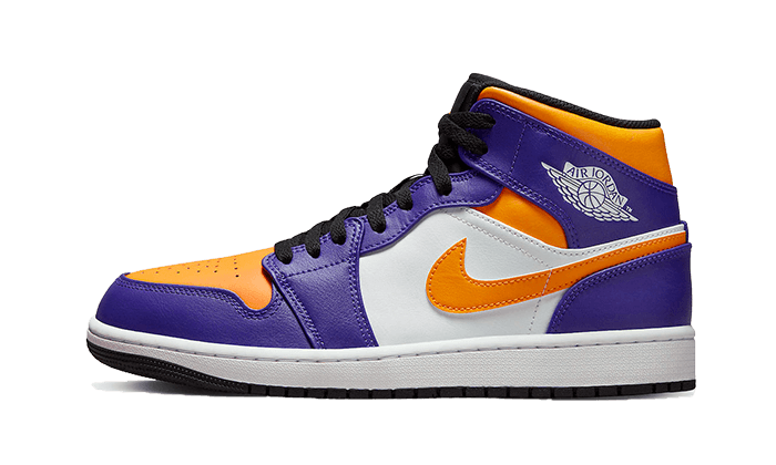 Air Jordan 1 Mid Lakers (2022) Kicks fashion