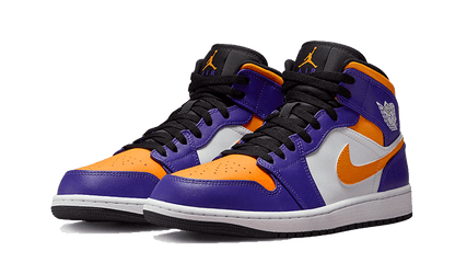 Air Jordan 1 Mid Lakers (2022) Kicks fashion