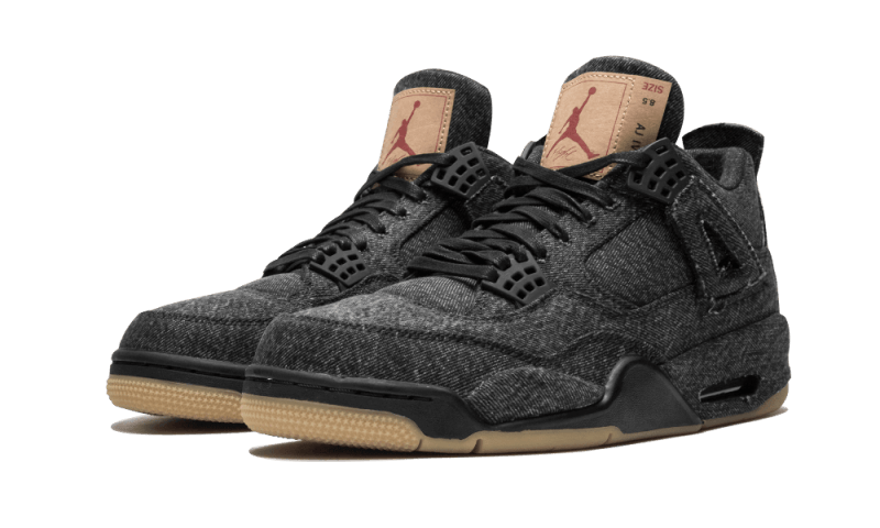 Air Jordan 4 Retro Levi's Black Kicks fashion