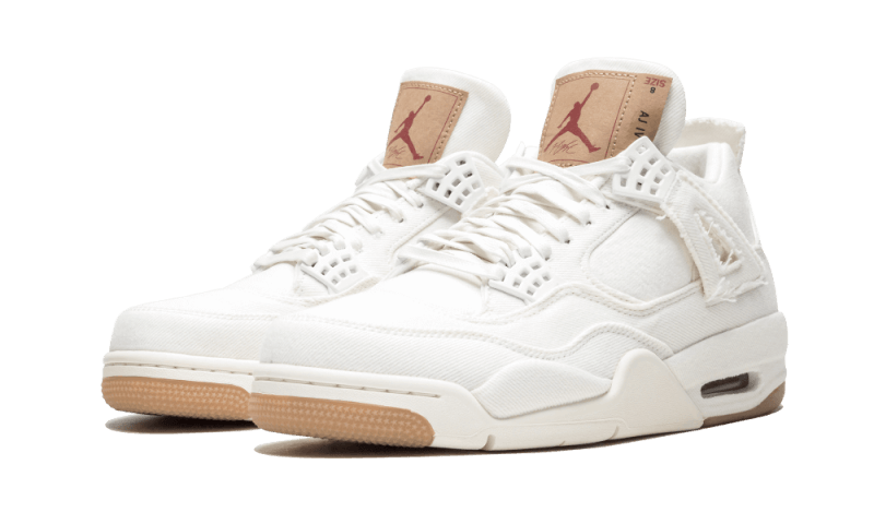 Air Jordan 4 Retro Levi's White Kicks fashion